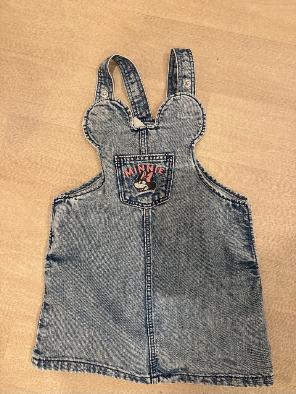 H&M Disney denim Overall Dress 18mo